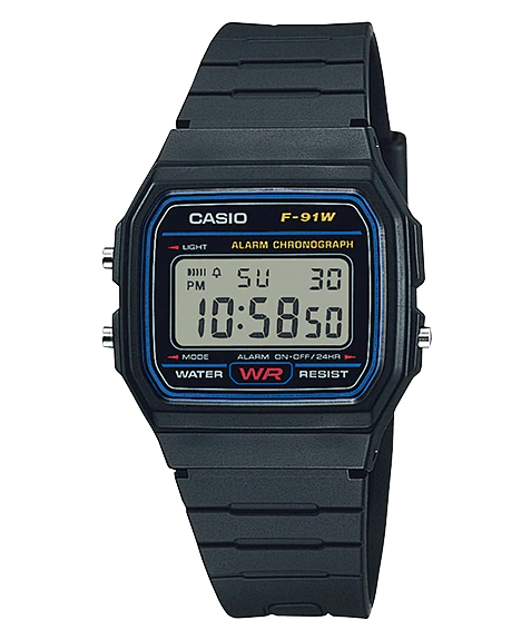 Casio Digital General Mens Watch –F-91W-1DG